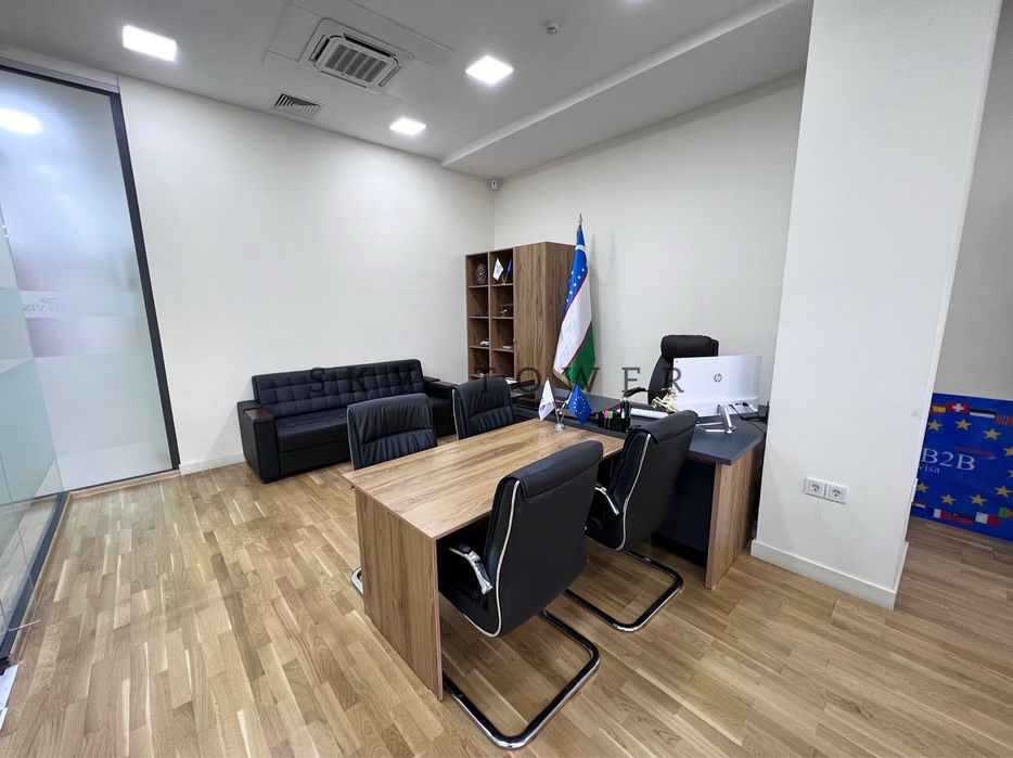 Офис 208м2 возле метро Ойбек с мебелью!