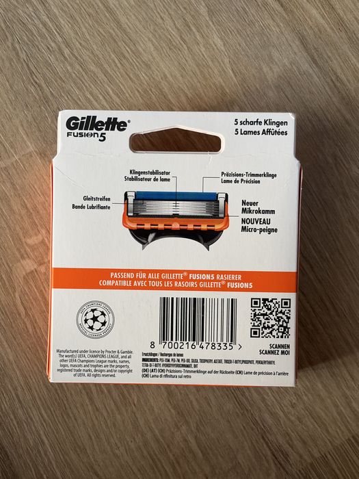 Gilette Fusion 5 nou nout , sigilat