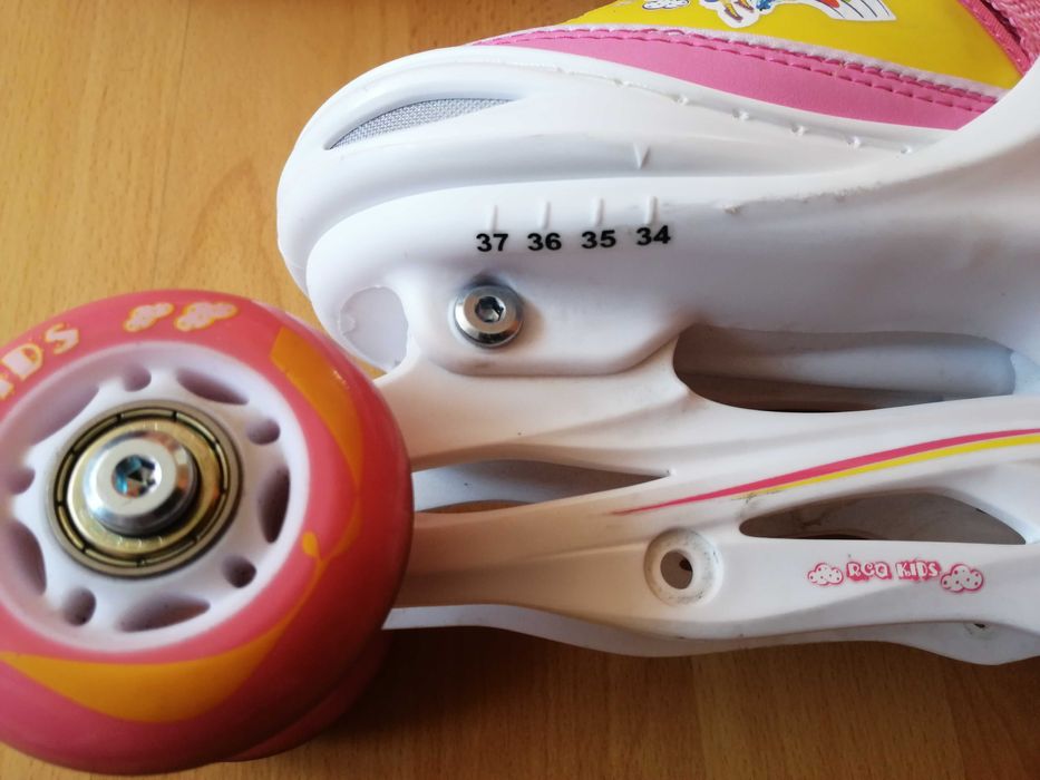 Patine Cu Rotile Fetițe Reglabile Nr.34-37