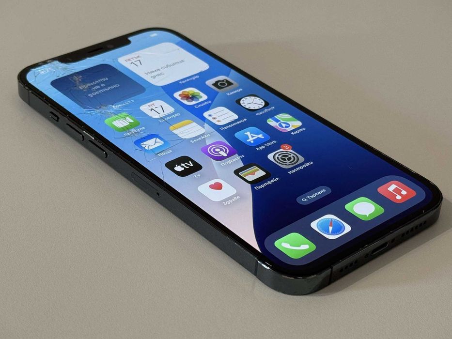 Бартер! iPhone 12 Pro Max 128GB Pacific Blue (Син) 87% Батерия.