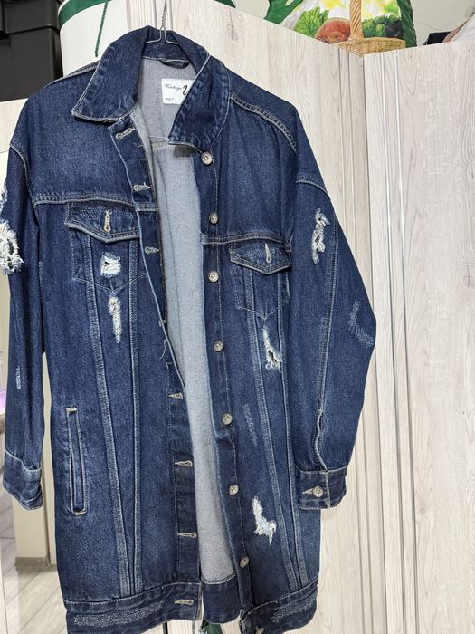 geaca de blugi lunga