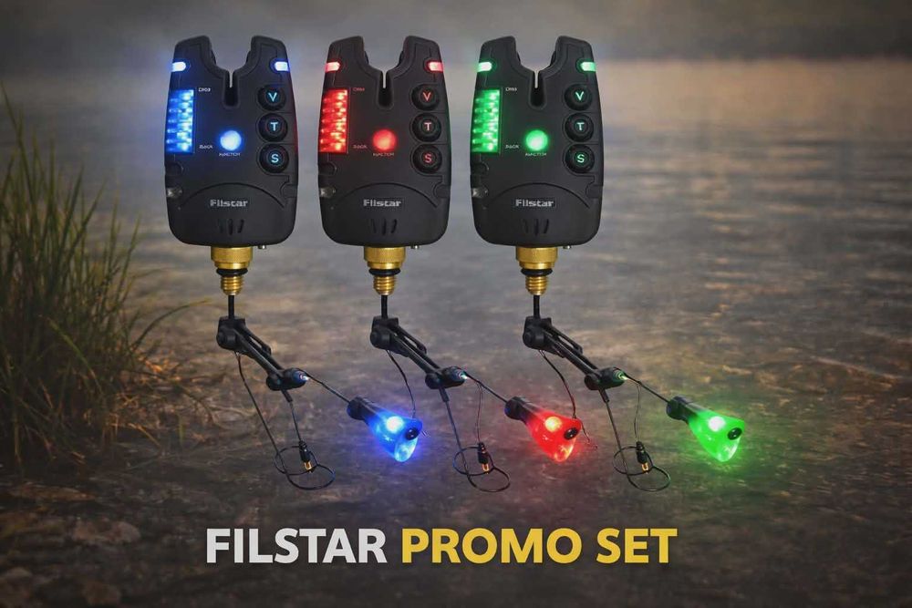 Промоционален комплект Filstar-  Три сигнализатора със защита от кражба и три светещи обтегача
