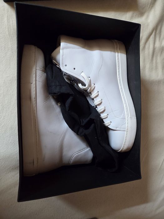 Adidasi Ghete Versus Versace Originali – Piele Alba – Ca Noi – Marimea 39 (Full Box)