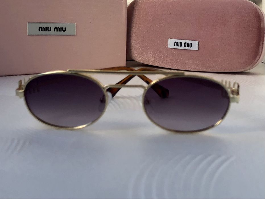 Дамски слънчеви елипса овални кафяви черно