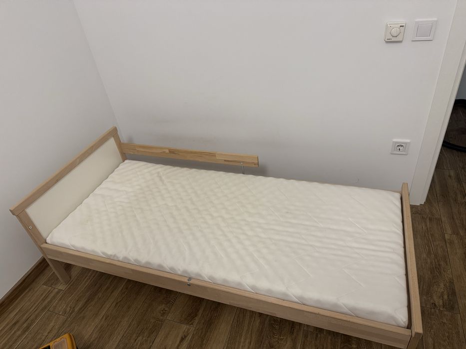 Детско легло с парапет 70x160 SNIGLAR с подматрачна рамка