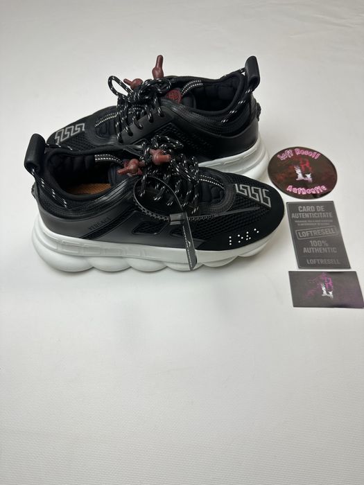 Versace chain reaction black white , size 44 fit 44-45