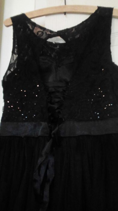 rochie dantela si tul + rochie culoarea piersicii