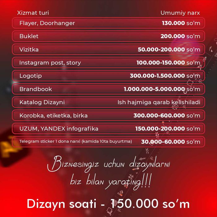 Grafik dizayn xizmati