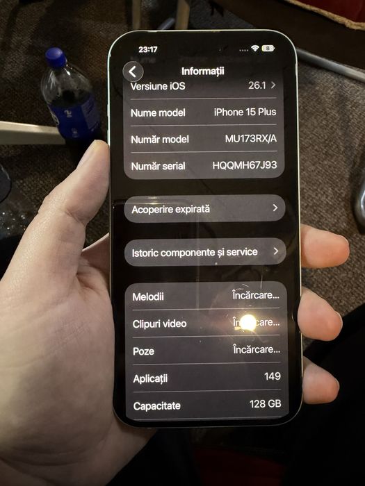 Iphone 15 plus green, 128gb, 86% baterie