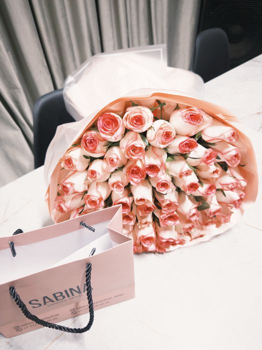 Цветы роза 51 шт