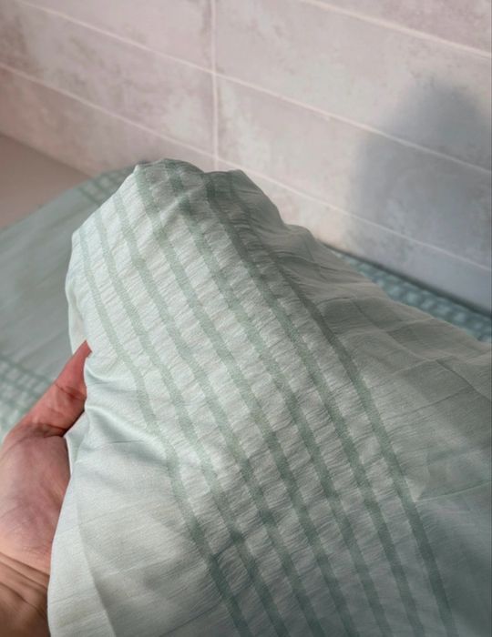Lenjerie de pat verde menta