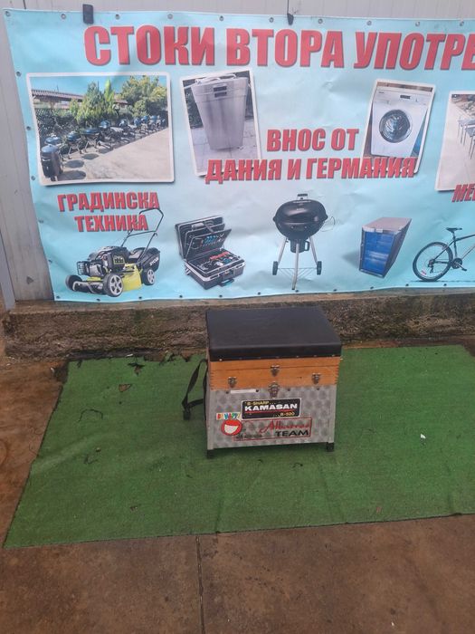 Рибарски стол алуминев и дърво