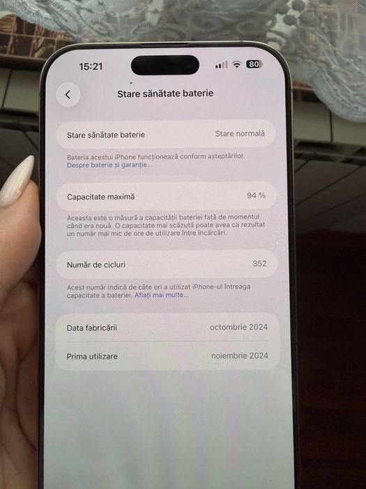 IPHONE 16 PRO MAX 258 GB, Desert Titanium ca nou