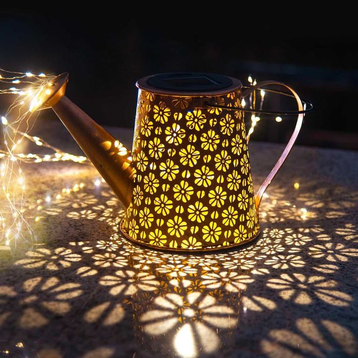 Соларна лампа ЛЕЙКА градинска LED водоустойчива декоративна ЛЕД лампи