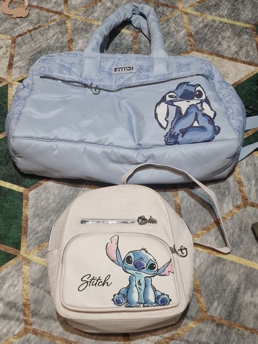 Geanta Mare si Rucsac / Ghiozdanel Stitch Disney