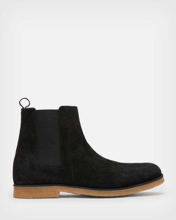 AllSaints Rhett Suede Boot Кожени мъжки боти тип челси Черни Размер 41