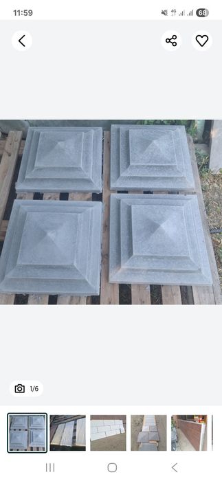 Vand diferite modele de capace si coame de stalpi!