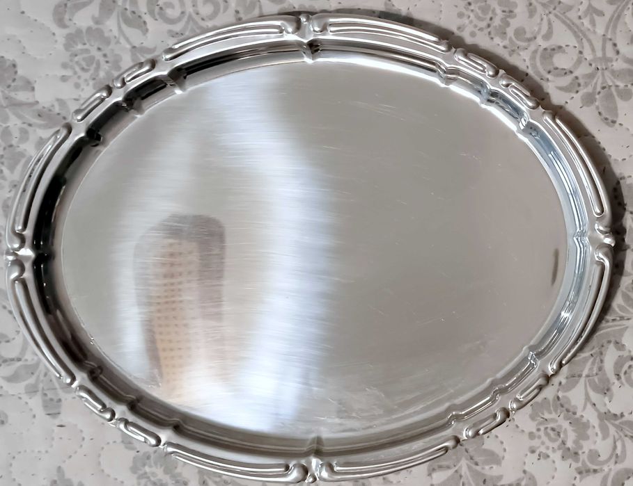 Рядък винтидж поднос ALFRA Italy (60-те) – Неръждаема стомана НОВ/MINT