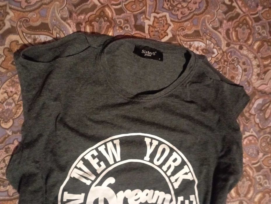 Тениска с ефект "потник" Sister point size M