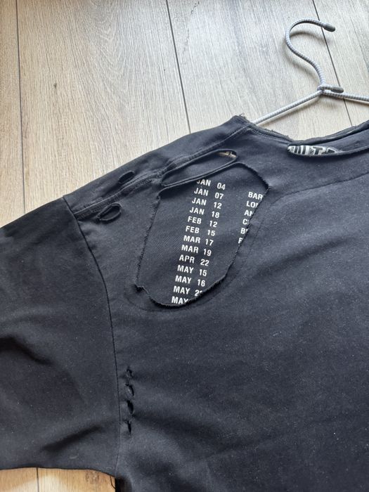 Tricou Tee Balenciaga Distressed Double Layered Tee