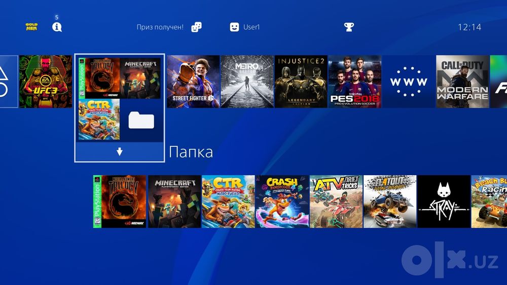 PlayStation 4 Slim 1TB (ичида 23та уйини бор + dastavka bepul