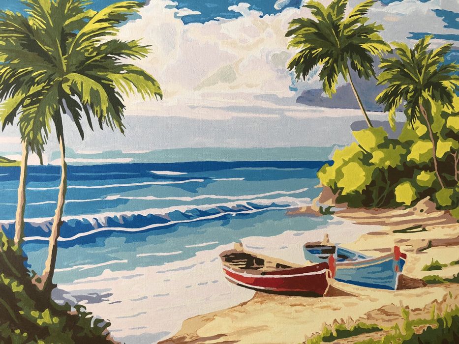 Картина по номера «Лодка»