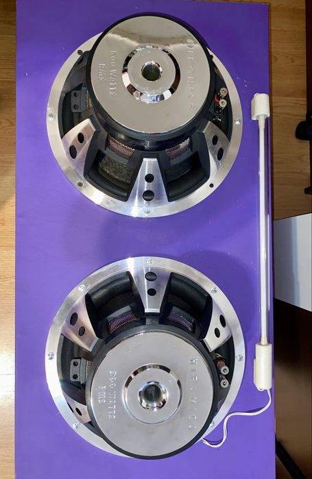 Subwoofer 2x12 inch Hifonics 2x500w RMS incinta custom MDF