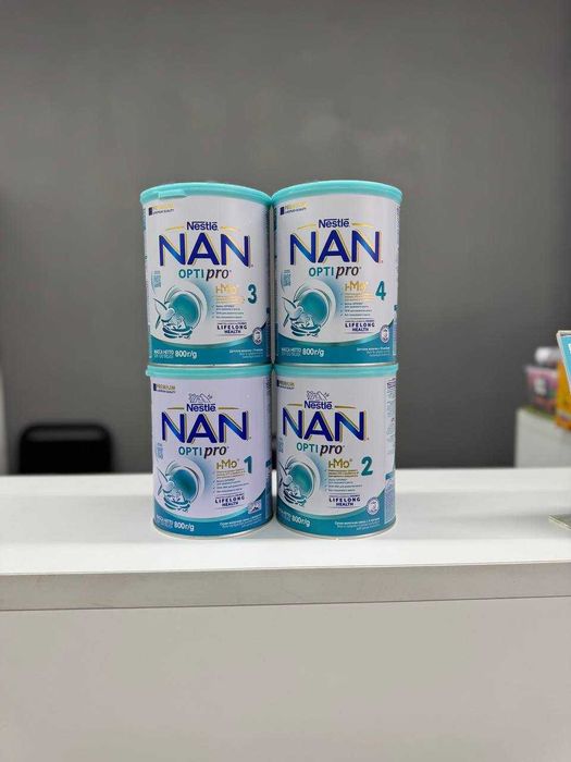 Nan 1,2,3,4, безлактозный, гипоаллергенный, тройной комфорт