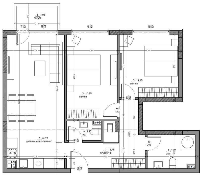 Продава се Тристаен апартамент в София, Малинова долина - 106 кв.м за 2281 €/кв.м - Снимка #6