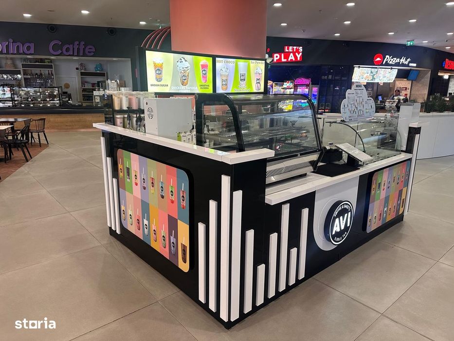 De vânzare insulă Bubble Tea – mall Buzău - super afacere