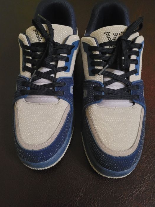 Маратонки LV в бяло и синьо