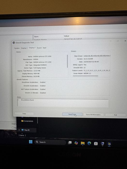 Laptop Lenovo Legion Y530