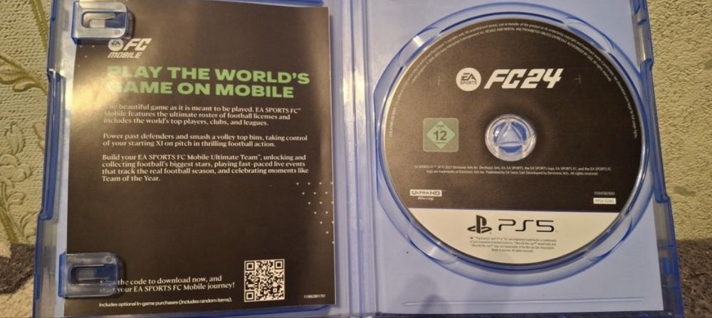 FC24 на ps5 диск