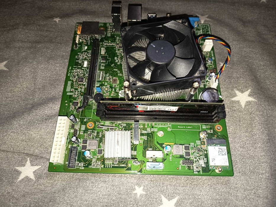 Kit light gaming socket AM4, placa baza HP chipset B350 + cpu Amd Athlon A8 9600 + 8gb ddr4