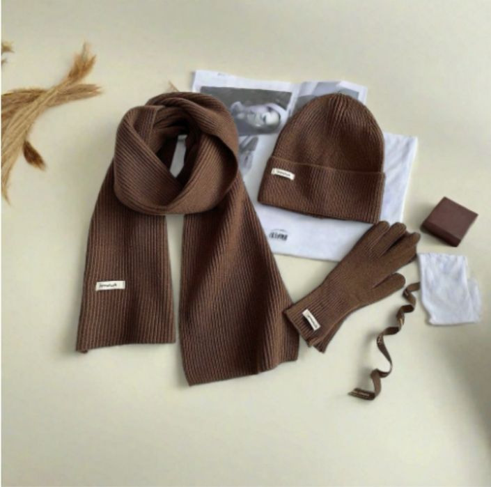 Набор (Шапка, шарф, перчатка)