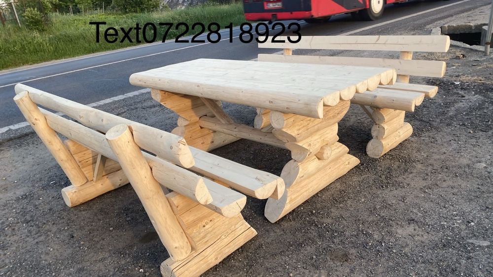 Mobilier De Gradina Balansor masa cu bancute fîntina Rustica foisore terasa etc mai multe de tali la tel 0722818923