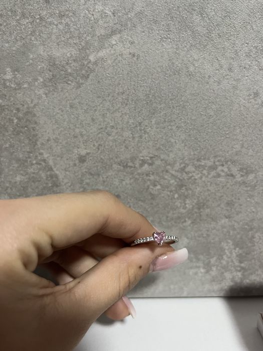 Прекрасен пръстен Bijou Brigitte – нов, размер 54, розов камък