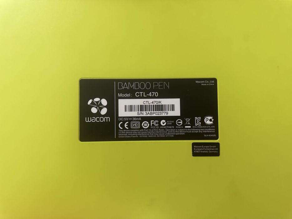 Графический планшет Wacom Bamboo Pen CTL-470