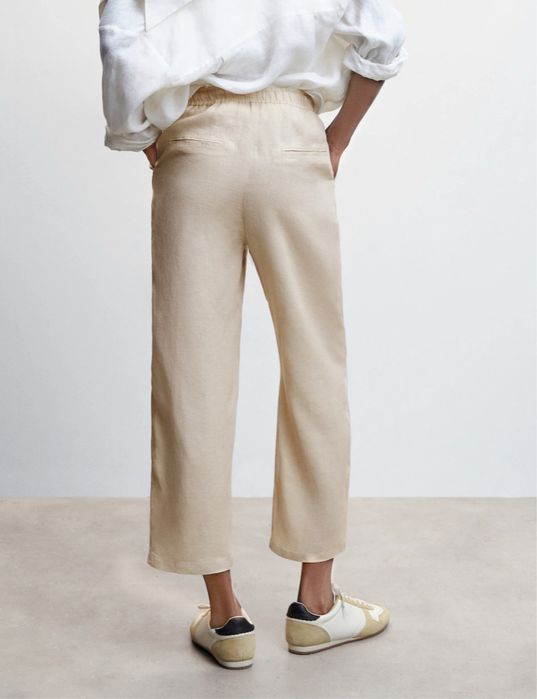 MANGO дамски ленен панталон