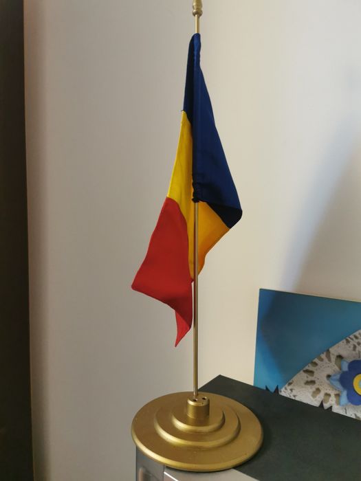 Steag Fanion Romania de birou / Steag de birou Romania