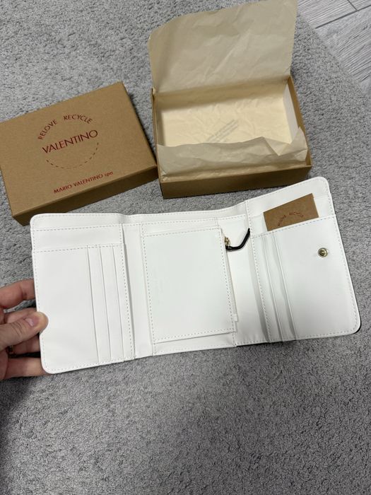 Portofel Valentino alb, Nou