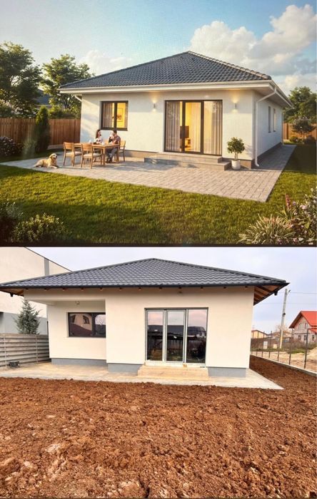 Casa individuala  parter- JISK,strada principala intrare DOMNESTI