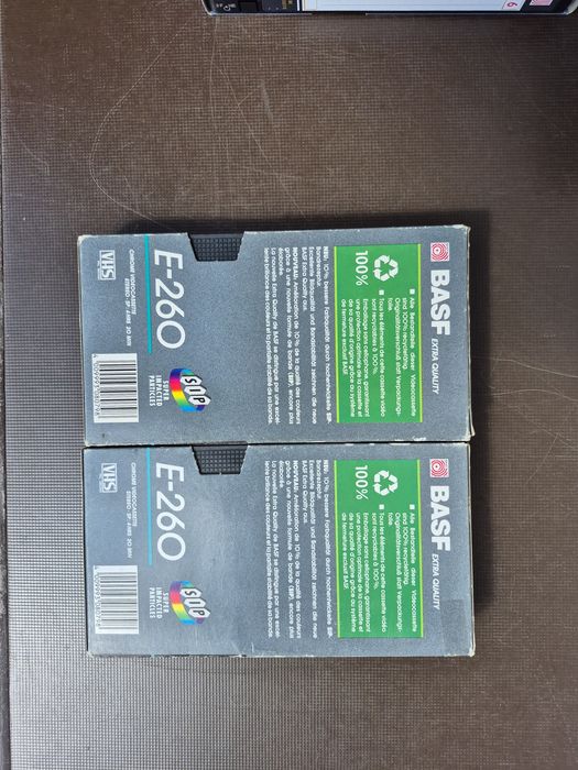 Vând Lot casete video VHS originale Basf, Emtec,PDM de 260 minute colectie de filme diferite genuri