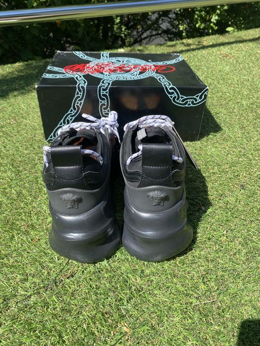 Versace chain reaction negru/rosu-multicolor/alb (stil baroc) 41 full box