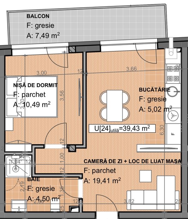 Apartament Estimo 2 camere