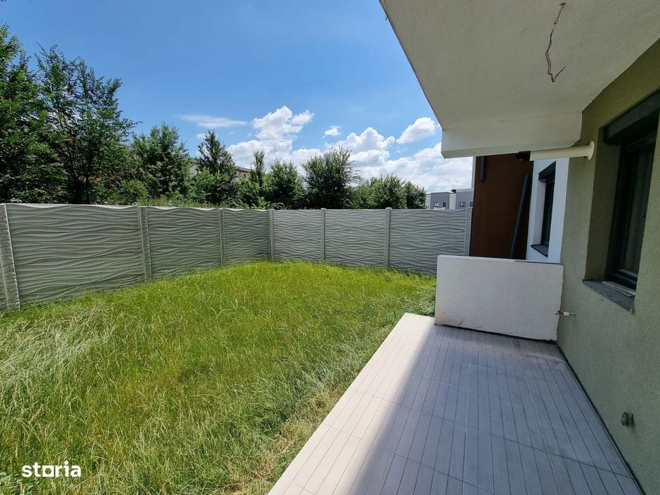 Ap 2 camere cu incalzire in pardoseala + curte proprie + loc parcare