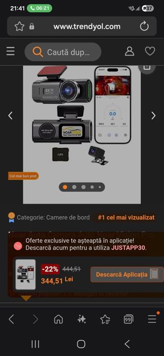 Camera auto bord