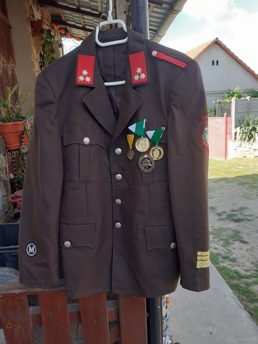 Veston/sacou militar pompieri (vintage,colectie)