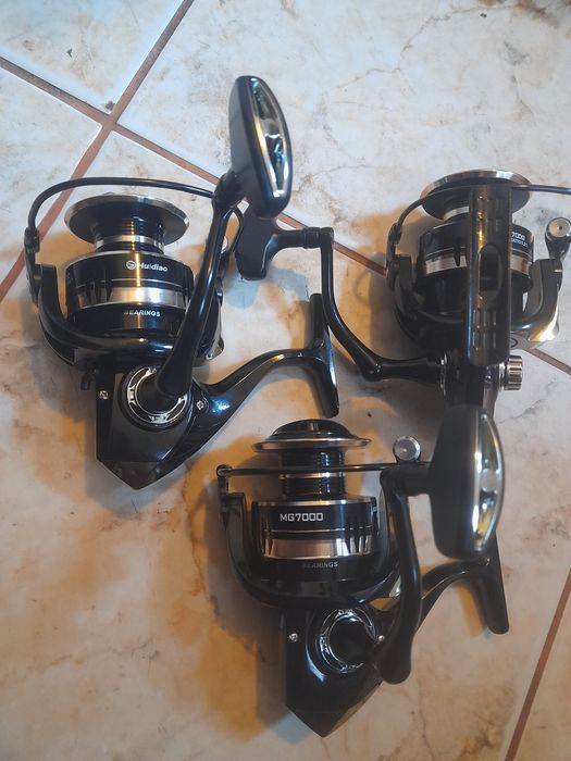 Mulinete noi mg carp 3bucati cu tambur de 7000 metalic