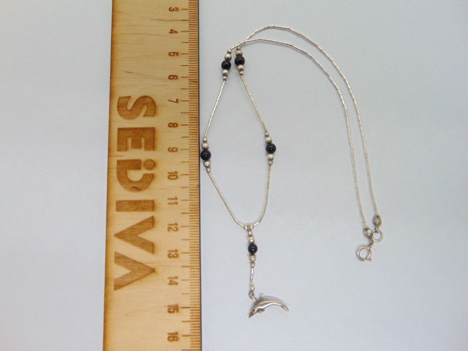 Colier argint si onix